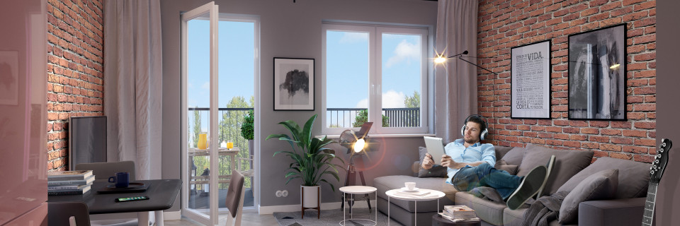 przykładowa aranżacja mieszkania 1-pokojowego